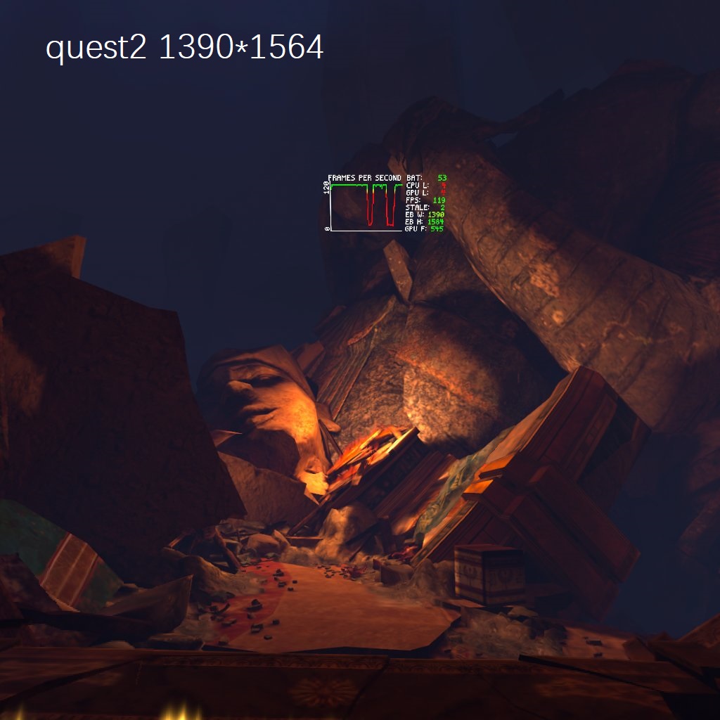 阿斯加德之怒2，quest 3不同分辨率对比