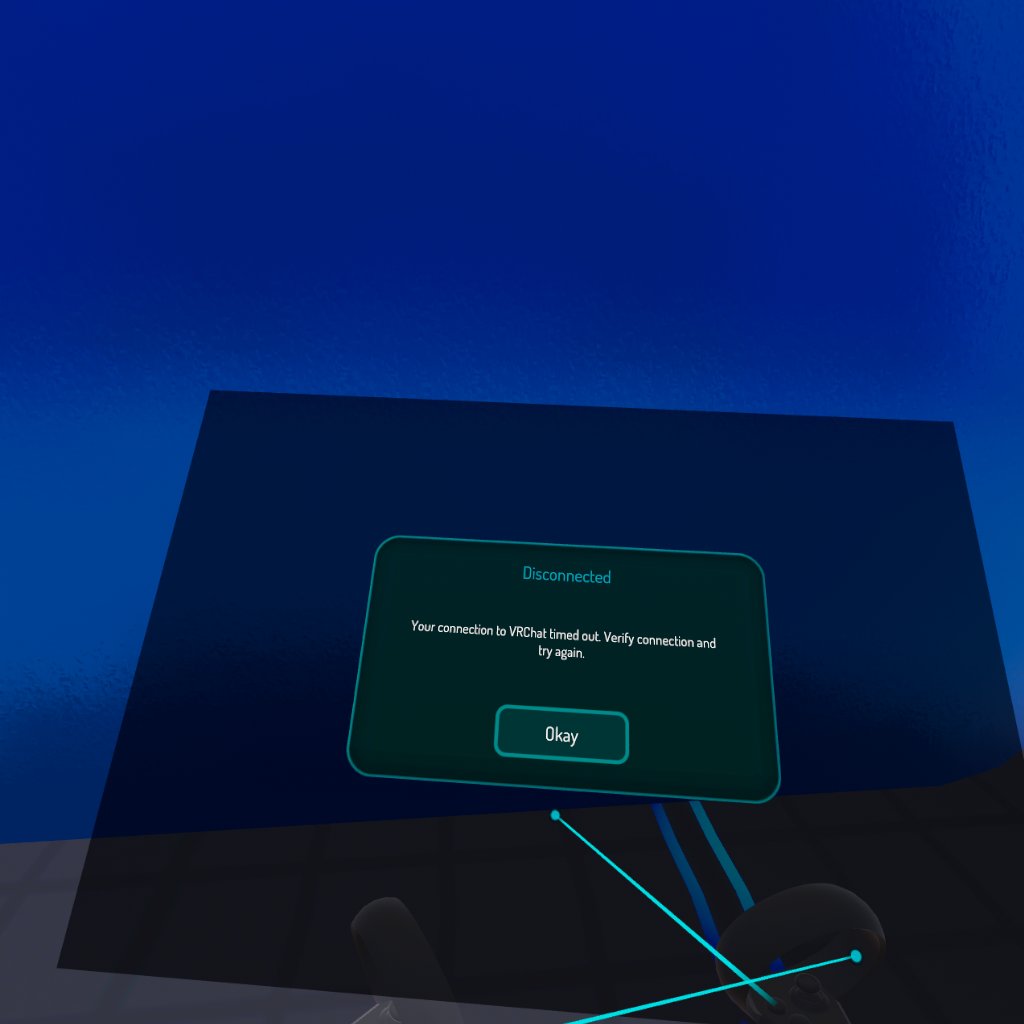 在quest 3上，一体机版本vrchat开了魔法，还是连不上