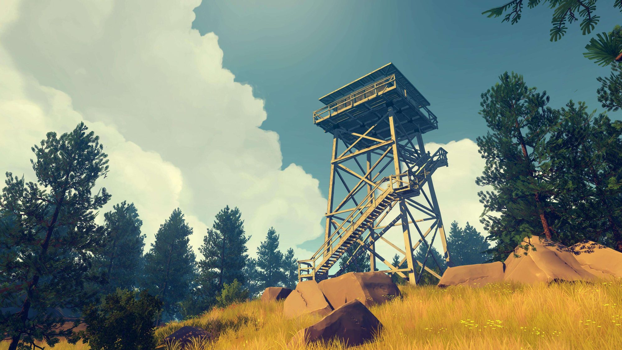 看火人(Firewatch)Steam商店折后人民币7.6元，限时48小时，还支持VR
