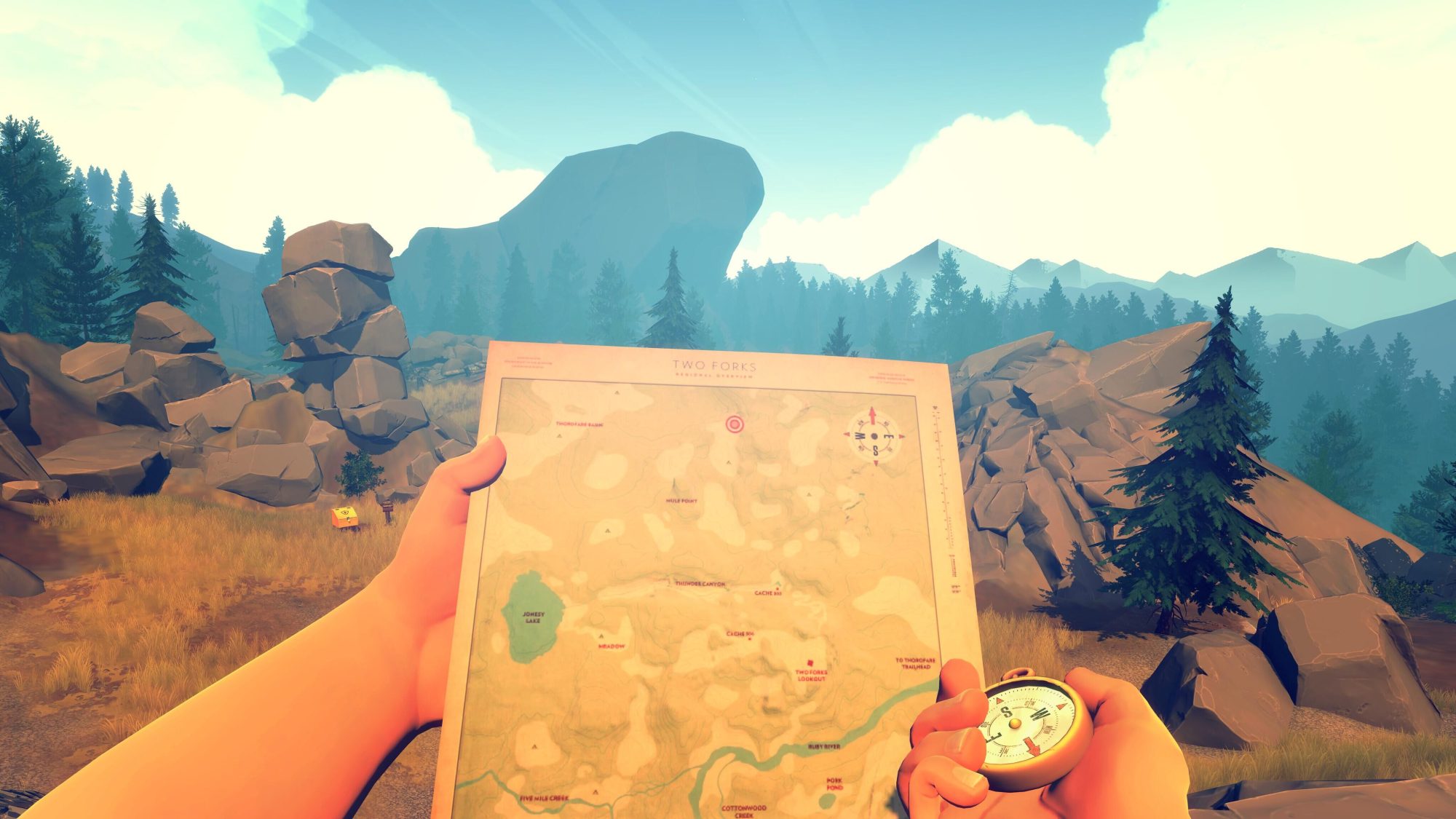 看火人(Firewatch)Steam商店折后人民币7.6元，限时48小时，还支持VR