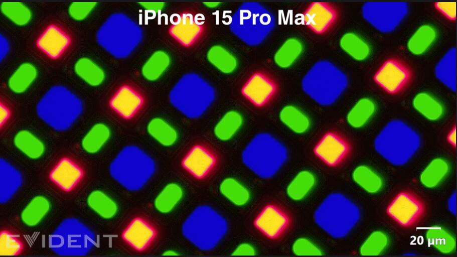 iFixit 用显微镜观察 Vision Pro 的 MicroOLED 显示真正的分辨率