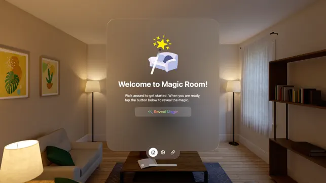 vision pro 的空间网格应用怎么样？（A Magic Room）