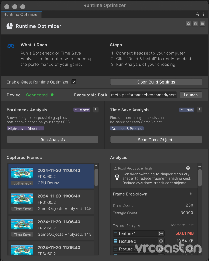 Meta 推出适用于 Unity 的实验性 Meta Quest 运行时优化器